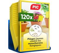 PIC Anti Moucherons Plantes Intérieur 120x - Pièges Jaunes Collants