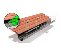 Pic anti-oiseaux clipsable sur gouttière ASTUPIC G10 - 31 cm - par 32 ECOPIC