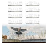 Pic Anti Pigeon,8PCS Pic Anti Pigeon Acier Inoxydable,Pique Anti Pigeon,Pique Anti Pigeon pour Balcon,Pique Anti-Oiseaux pour Effrayer Corbeaux,Moineaux,Chats,Respectueux des Animaux
