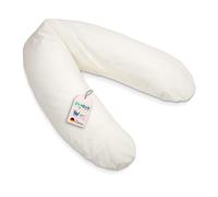 pic Bear Coussin d'allaitement - Coussin de grossesse de qualité supérieure Coussin de rangement souple en coton Coussin de positionnement latéral sans substances nocives - Classic 190 cm beige ivoire