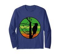 Pic dans Un Arbre - Motif Silhouette en Papier découpé Manche Longue