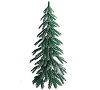 Pic décoratif Sapin Plastique bûche de Noël 7 cm - Vert - Taille Unique
