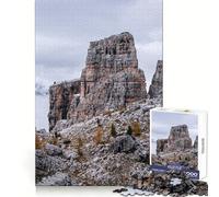 Pic des Montagnes Rocheuses sous Un Ciel Nuageux Puzzle de 1000 pièces pour Adultes Stimule la mémoire, soulage l'anxiété, Bords précis, Surprise de Noël (38x26cm)