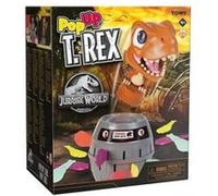 Pic pop up dinosaure t rex - tonneau de pirate et os epees - jurassic world - jeu societe rigolo enfant - set jouet et carte