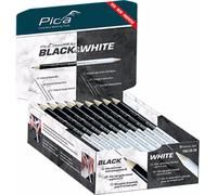 Pica 546/24 Crayon De Couleur Noir Et Blanc (50 Pcs)