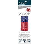 Pica Marker Crayon PICA-559-10 Double 18 cm boîte de 10 Rouge-Bleu