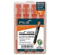 PICA 991/054 - Estuche de 4 minas VISOR Permanente Naranja Fluorescente
