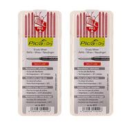 Pica Dry Lot de 20 mines de rechange solubles dans l'eau Rouge