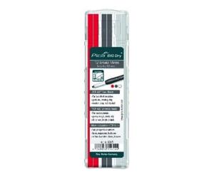 Pica Jeu de mines BIG Dry 12 pcs. blanc/rouge p. crayon charpentier Big Dry 6045 set Quantité:1