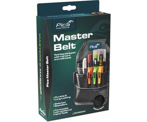 Pica Master Belt 55060 | Sac de Ceinture de qualité | Ceinture Porte-Outils pour Artisans | Contient Pica Dry 3030, Dry Mines 4020, Ink Noir, Visor Permanent 990/40, Instant-White 532