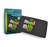 Pica Master-Set 55010 I Kit de marquage professionnel pour menuisiers | Avec Dry 3030, Fine Dry, Ink et Pen I inclut les mines 4050, 4020 et 7050 I pour des marquages précis