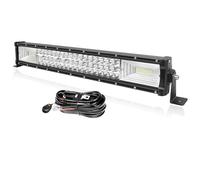 PICAA 22 Pouces 270W Barre Lumineuse LED 4x4 avec Kit de Câblage 12V 7D Phare de Travail pour Camion Off Road Tracteur Voiture 4WD SUV UTE ATV 6000K Imperméable