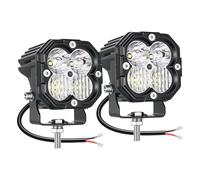 PICAA 2X Mini 3 pouces 30W Blanc Feux de Travail LED, Flood Spot Phare de Travail Led 12V 24V, Lampe Antibrouillard Voiture pour Offroad, SUV, Camion, Tracteur, 4x4, ATV, Moto