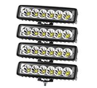 PICAA 4 pièces 6 pouces 18W Phare de Travail Led 12v 24v, Projecteur LED Voiture Feux de Travail Lampe de Travail pour Camion Tracteur 4x4 ATV SUV Moto