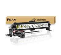 PICAA Barre LED, 11 pouces 27cm 3000 LM Une Rangée Rampe a LED étanche IP67
