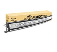 PICAA Barre LED,Triple Rangée 7D Incurvé 42 pouces 104cm 540W Rampe a led | Barre Lumineuse,Combo Faisceau de Spot D'inondation, 12V 24V, hors route Voiture Véhicules 4x4 SUV ATV Camion Tracteur