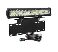 PICAA Barre Lumineuse LED, 15 Pouces 300W Rampe LED 4x4+Support de Montage