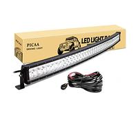 PICAA Led Barre Lumineuse 42 pouces 104CM 240W incurvé Rampe a led barre de led Combo Faisceau de Spot D'inondation 12V 24V hors route Voiture Véhicules 4x4 SUV ATV Camion Tracteur de cablage