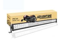 PICAA Led Barre Lumineuse 42 pouces 104CM 240W Rampe a led barre de led Combo Faisceau de Spot D'inondation 12V 24V hors route Voiture Véhicules 4x4 SUV ATV Camion Tracteur de cablage