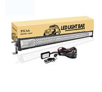 PICAA LED Barre Lumineuse, 7D Triple Rangée 42pouces 104cm 540W Rampe a LED Barre de LED avec 12V stroboscopique Faisceau de câblage kit, Hors Route Voiture Véhicules 4x4 SUV ATV Camion