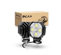 PICAA Phare de Travail Led, 2 pièces 2.8 Pouces 32W Mini Feux de Travail | 12V/24V,étanche IP67,Spot Projecteur LED, hors route pour Voiture 4x4 Truck ATV SUV Pick-up Camion Tracteur,6000K