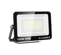 PICAA Projecteur LED Exterieur,1PCS 150W Projecteur Exterieur,IP66 Etanche 15000LM Spot LED Extérieur Puissant, Lumières d'inondation.pour jardin, Garage,Patio,Grange,Cour (6500K Blanc Froid, 150W)
