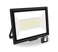 PICAA Projecteur LED Exterieur,1PCS 200W Projecteur Exterieur avec détecteur de mouvement, Spot LED Extérieur Puissant, Lumières d'inondation.pour jardin, Garage,Patio,Grange,Cour (Blanc Froid)