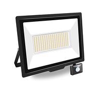 PICAA Projecteur LED Exterieur,1PCS 200W Projecteur Exterieur avec détecteur de mouvement, Spot LED Extérieur Puissant, Lumières d'inondation.pour jardin, Garage,Patio,Grange,Cour (Blanc chaud)
