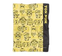 PICANOVA - Couverture Minions avec Nom 150x100cm - Couverture Personnalisée de Qualité Supérieure - Couverture Polaire Douce - Cadeau pour Les Fans de Moi, Moche et méchant - Miniona Bello