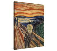 PICANOVA - Edvard Munch - Le Cri 30x40cm - Photo sur Toile - Impression sur Toile Haut de Gamme - Image sur Toile pour Décoration Murale Moderne - La Collection Art Classique