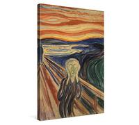 PICANOVA - Edvard Munch - Le Cri 40x60cm - Photo sur Toile - Impression sur Toile Haut de Gamme - Image sur Toile pour Décoration Murale Moderne - La Collection Art Classique