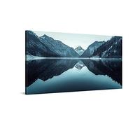 PICANOVA - Photo sur Toile Lac de Montagne Plansee 100x50cm - Impression sur Toile Haut de Gamme - Image sur Toile pour Décoration Murale Moderne - La Collection Montagnes