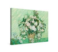 PICANOVA - Vincent Van Gogh Des Roses 80x60cm - Photo sur Toile - Impression sur Toile Haut de Gamme - Image sur Toile pour Décoration Murale Moderne