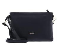 Picard Cuir sac à épaule bandoulière Java Crossbody Bag Ozean bleu gris
