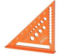 PICARD Équerre de charpentier 180 mm | Équerre de butée précise et angle de menuisier | Précision et mesure rapide de l'angle | Équerre de charpentier professionnelle avec jauge de perçage | Angle de