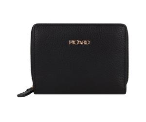 Picard Java 1 Porte-monnaie Protection RFID Cuir 11 cm noir