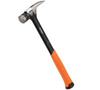 PICARD marteau de charpentier lisse AluTec®, no. 1095 | Léger & puissant | Marteau arrache-clou professionnel | Ergonomique & anti-vibrations | Hammer hybride aluminium & acier forgé