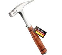 PICARD Marteau de charpentier no. 790 striée | porte-clou magnétique | Modèle arrache clou tout acier | Marteau couvreur professionnel avec poignée cuir ergonomique | Équilibré et durable
