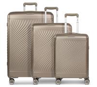 Picard Vienna 4 roulettes Set de valises 3 pièces avec soufflet d'extension couleur argent