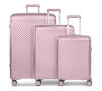 Picard Vienna 4 roulettes Set de valises 3 pièces avec soufflet d'extension rose