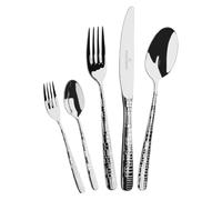 Picard & Wielpütz Frame Couverts de table 30 pièces | Ménagère en acier inoxydable avec couteau massif pour 6 personnes, acier chrome-nickel 18/10, motif géométrique