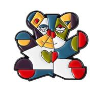 Picasso Broche fleur animale Accessoire artistique unique fabriqué en alliage pour un usage quotidien ou un événement en galerie Broche en métal abstraite contemporaine