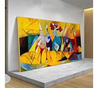 Picasso Célèbre Peinture Toile Peinture - Moderne Abstrait Mur Art Photo Affiches Et Impressions Pour Salon Décoration De La Maison 55x110cm (22x43in) Avec Cadre