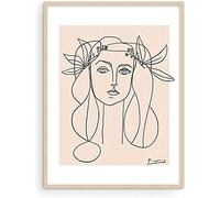 Picasso Dessin Au Trait Abstrait Femme Visage Dessin Au Trait Pablo Picasso Oeuvre Minimaliste Murale Art Affiche Imprimer Picasso Art Decoration De La Maison Sans Cadre 30×40cm
