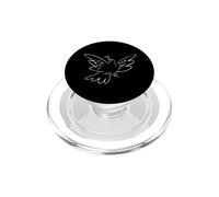 Picasso Floral Dove Line Illustration Graphique PopSockets PopGrip pour MagSafe