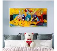 Picasso - Grande taille - Décoration murale moderne - Impression HD sur toile - Pour salon - 100 x 200 cm - Sans cadre