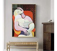 Picasso Le Rêve Célèbre Oeuvre Peintures Sur Toile Reproduction Peintures Sur Le Mur Art Photos pour La Maison Décoration Murale 40x60cm(16x24in) Sans Cadre