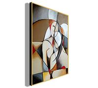 Picasso Works Poster - Tableau de caractère abstrait Décoration murales Peinture sur toile et impressions d'art mural pour la décoration intérieure 60x80cm (24x32in) avec cadre