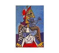 Picasso's Peintures de femmes assises 1939 par Pablo Picasso - Impression sur toile - Décoration murale pour chambre à coucher, bureau, chambre - Sans cadre - 61 x 91,4 cm