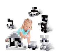 PicassoTiles 101 pi ces 1"""" Jouet magn tique Bloc de construction Cubes Bloc de construction Cube 3D Cubes de construction Aimant Jouets sensorie